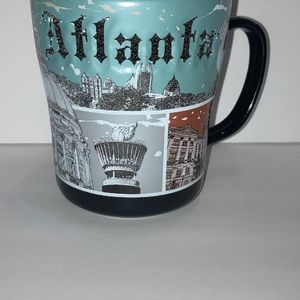 Americaware SMATL04 Atlanta Black 14 oz Metallic Design Mug